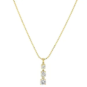 1928 Jewelry Cubic Zirconia Drop Necklace 18"