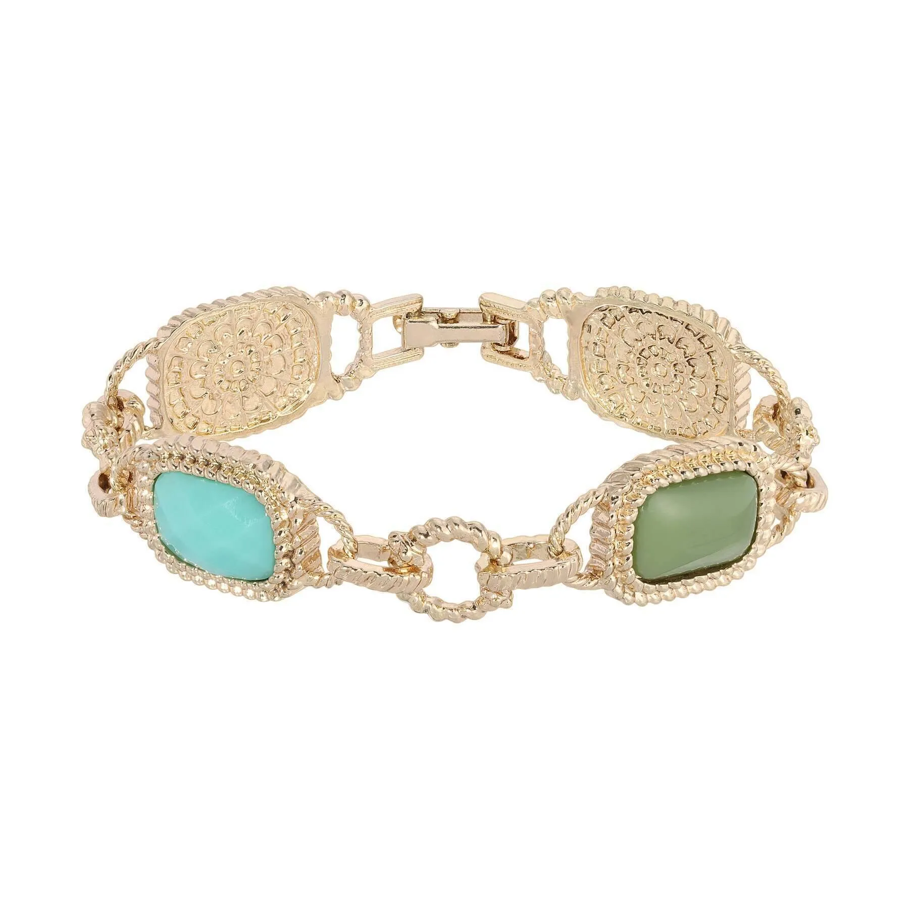 2028 Jewelry Multi-Color Link Clasp Bracelet