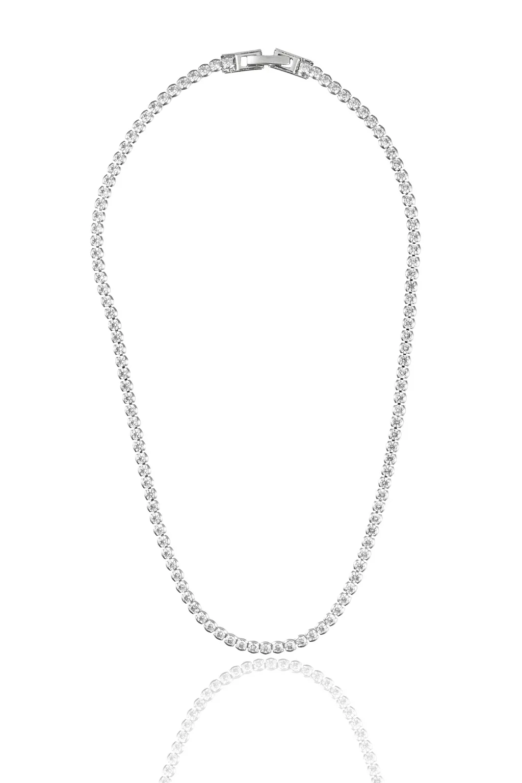 3mm Diamond Tennis Necklace (F236A/I46B)