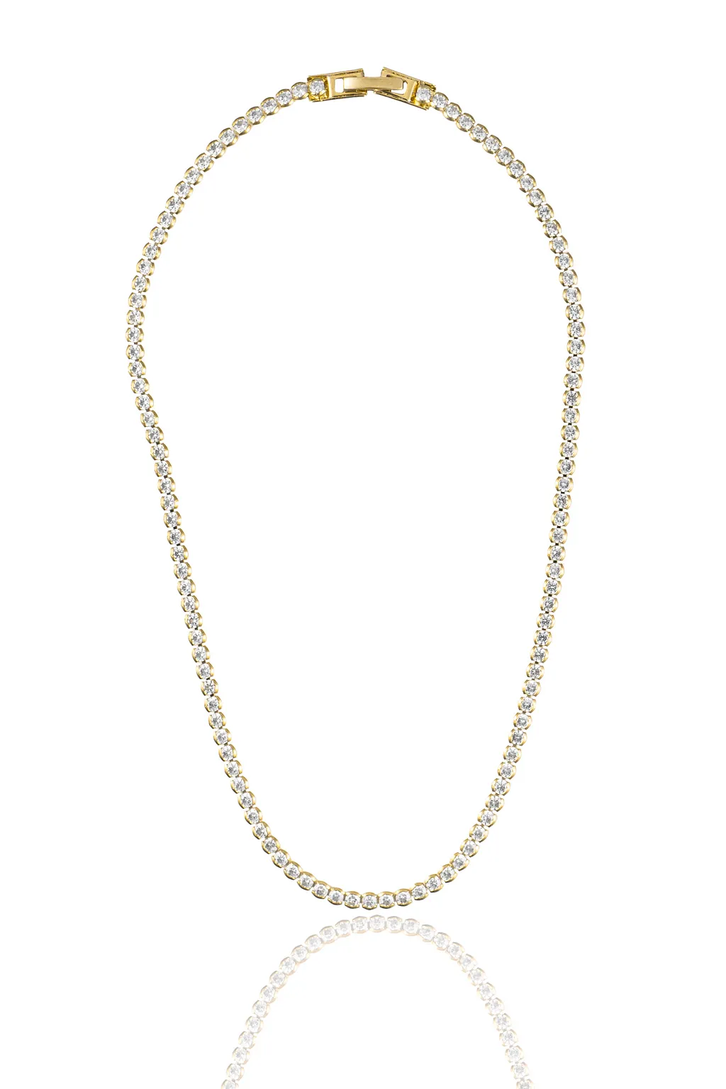 3mm Diamond Tennis Necklace (F236A/I46B)