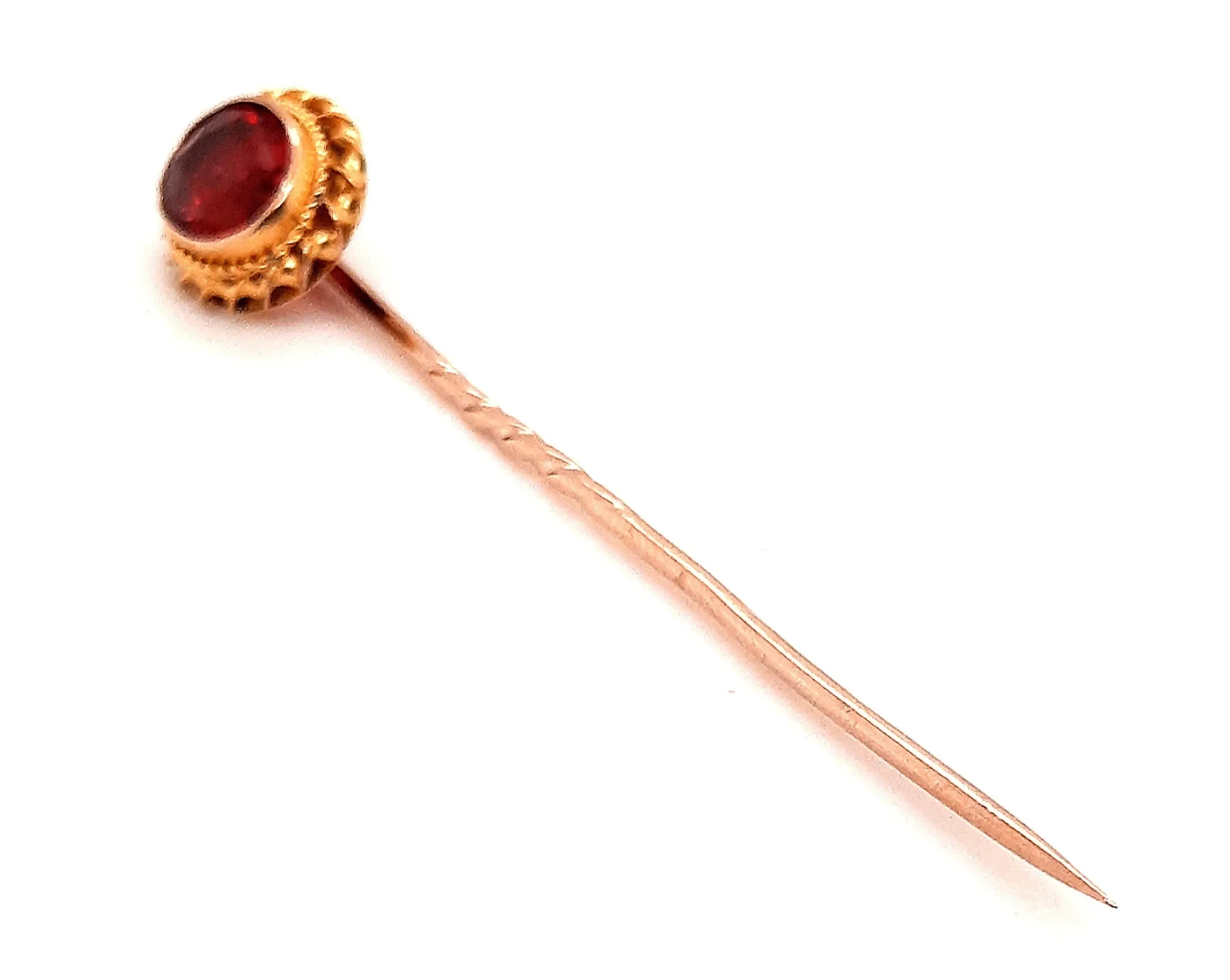 9ct Yellow Gold & Ruby Pin