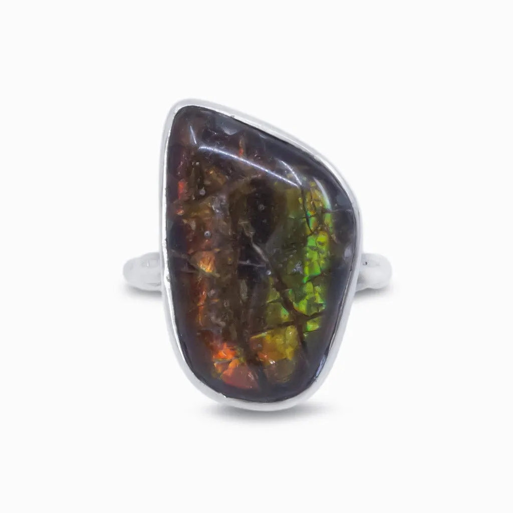 Ammolite Ring