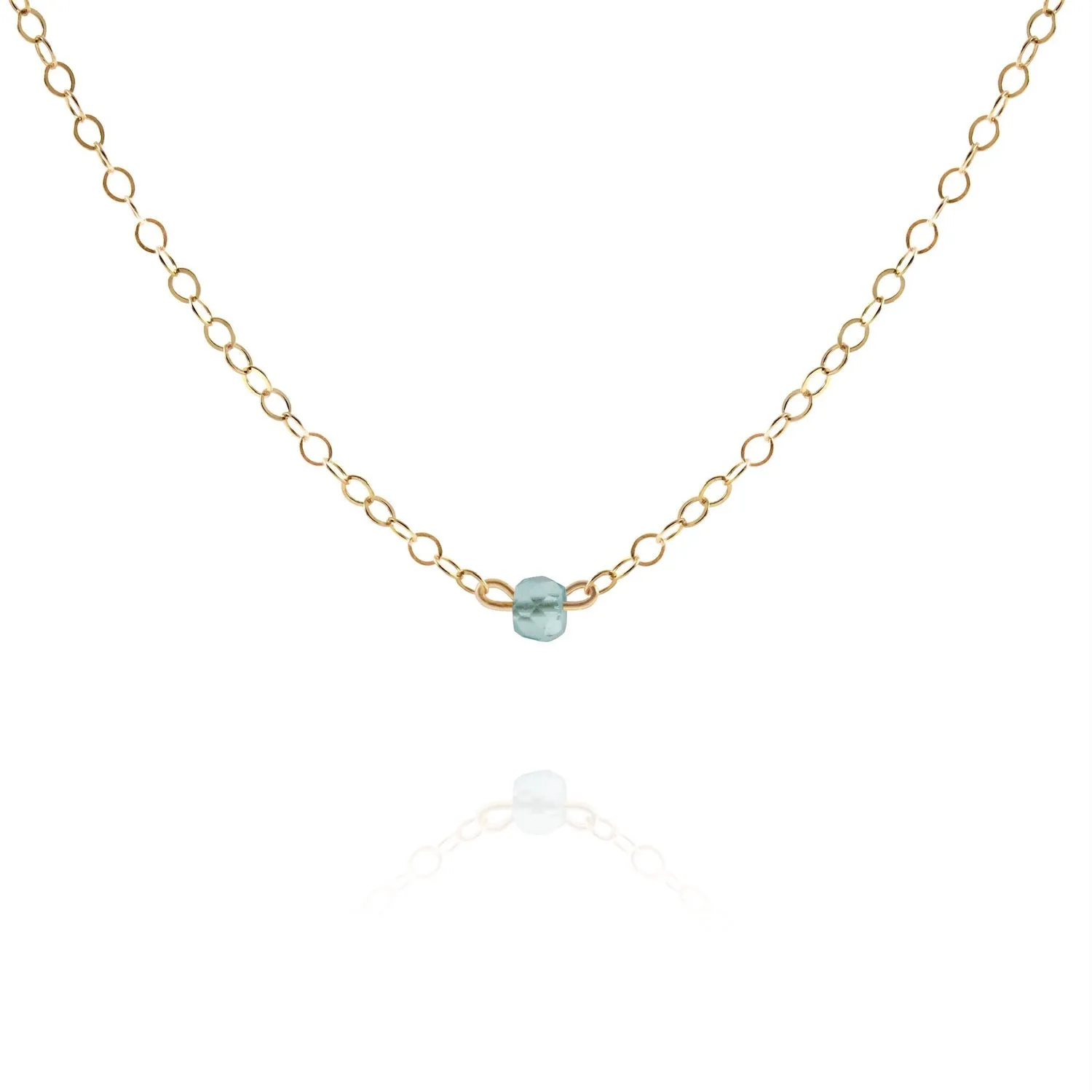 Aquamarine Choker Necklace