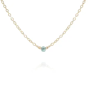 Aquamarine Choker Necklace