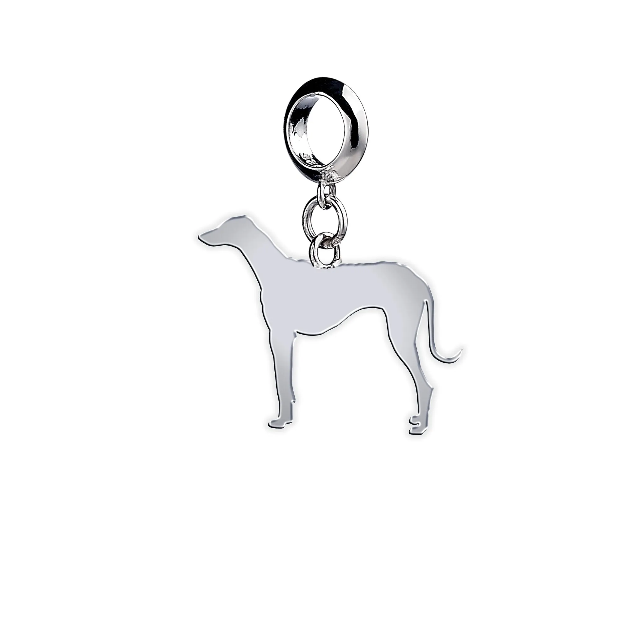 Azawakh Silhouette Silver Charm