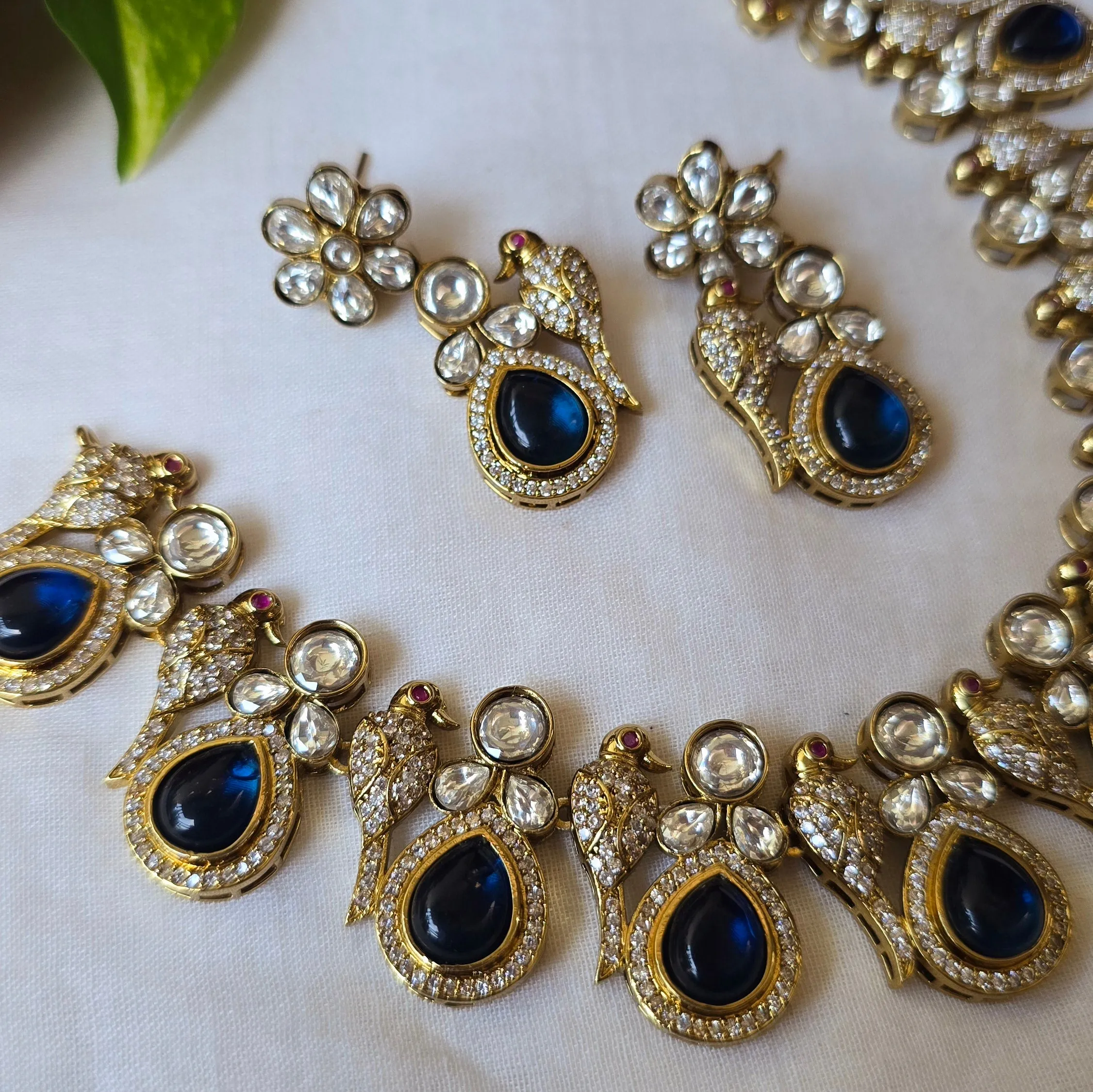 Blue Victorian Diamond Set