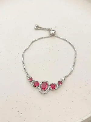 Cherry Red Adjustable Bracelet