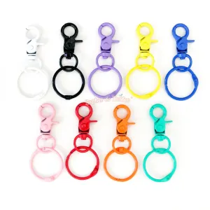 Colourful Snap Clasp Key Ring (3 pieces)