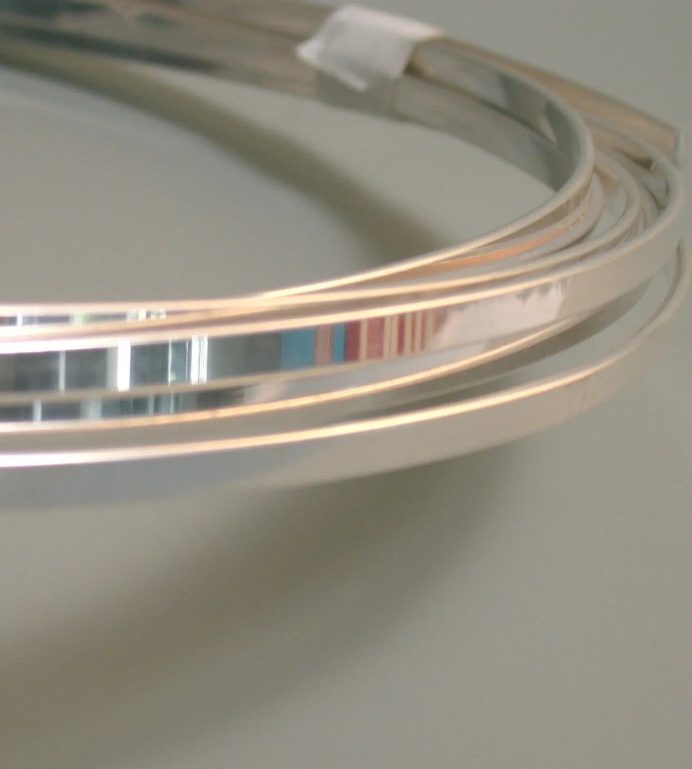 Cuff wire, Thick Flat cuff wire, Sterling Silver wire,  1/16 x 3/16 inch, 1.58x4.76 mm, choose length