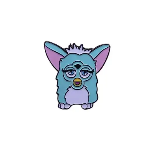 Cute Furby Vaporwave Enamel Pin