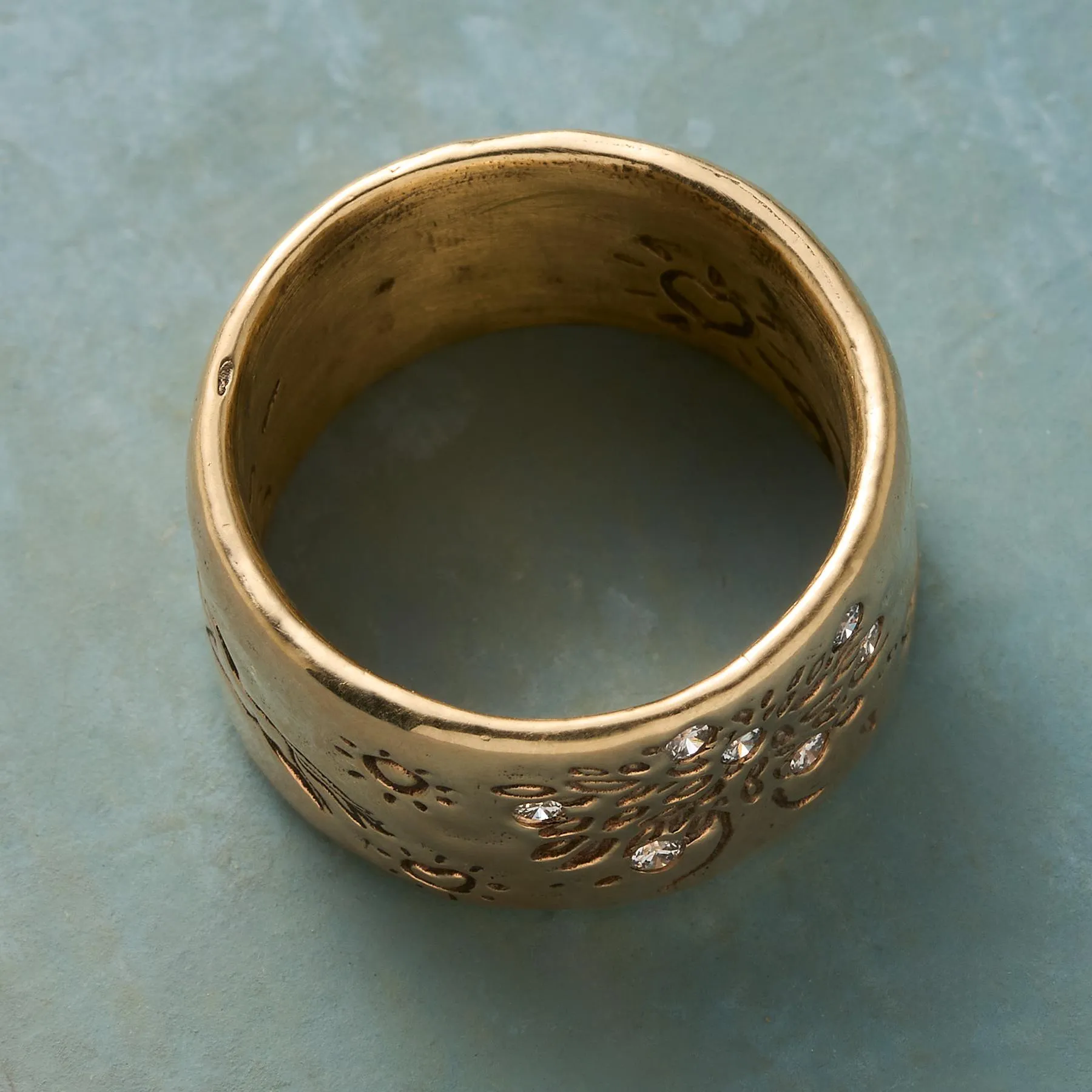 Dappled Forest Ring, Yellow Gold