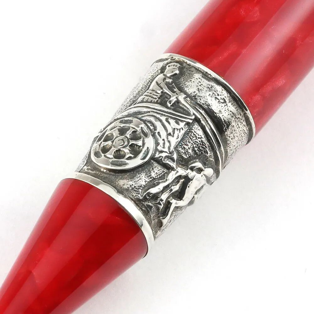 Delta Julius Caesar Special Limited Edition Red/Silver Capless Rollerball Pen