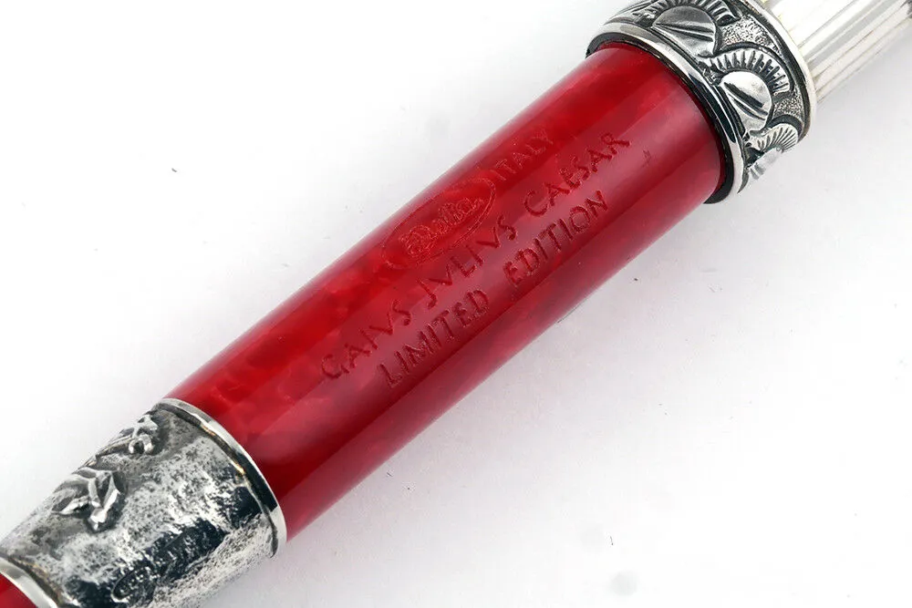 Delta Julius Caesar Special Limited Edition Red/Silver Capless Rollerball Pen