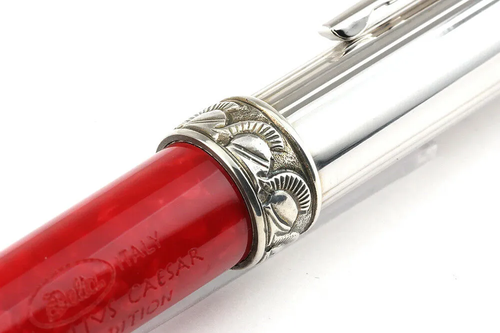 Delta Julius Caesar Special Limited Edition Red/Silver Capless Rollerball Pen