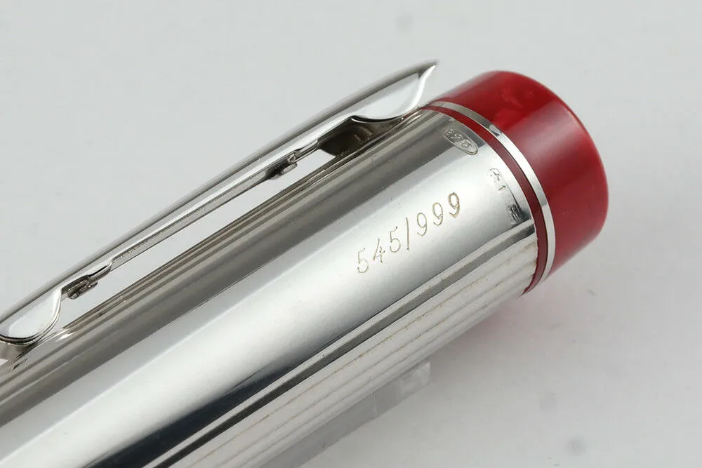 Delta Julius Caesar Special Limited Edition Red/Silver Capless Rollerball Pen