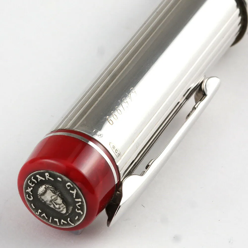 Delta Julius Caesar Special Limited Edition Red/Silver Capless Rollerball Pen