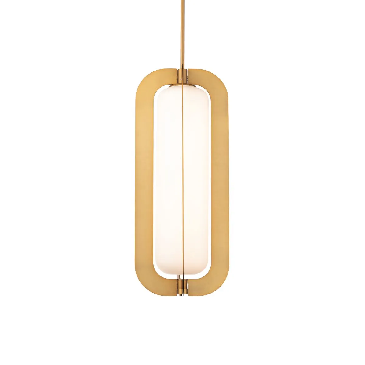 Echelon 22 in. LED Pendant Light 3000K Brass finish