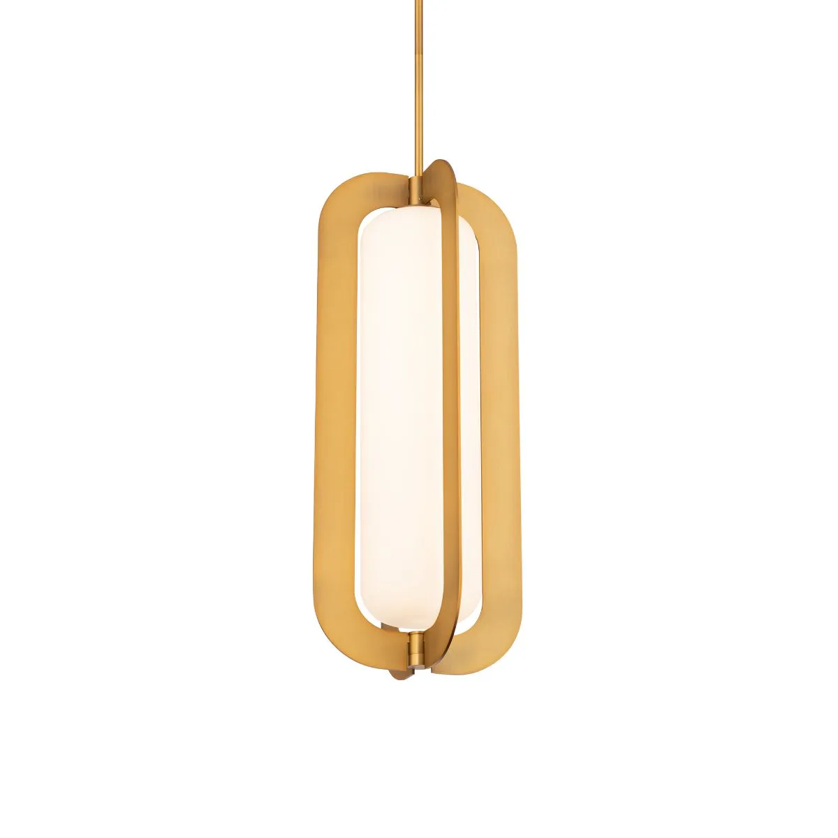 Echelon 22 in. LED Pendant Light 3000K Brass finish