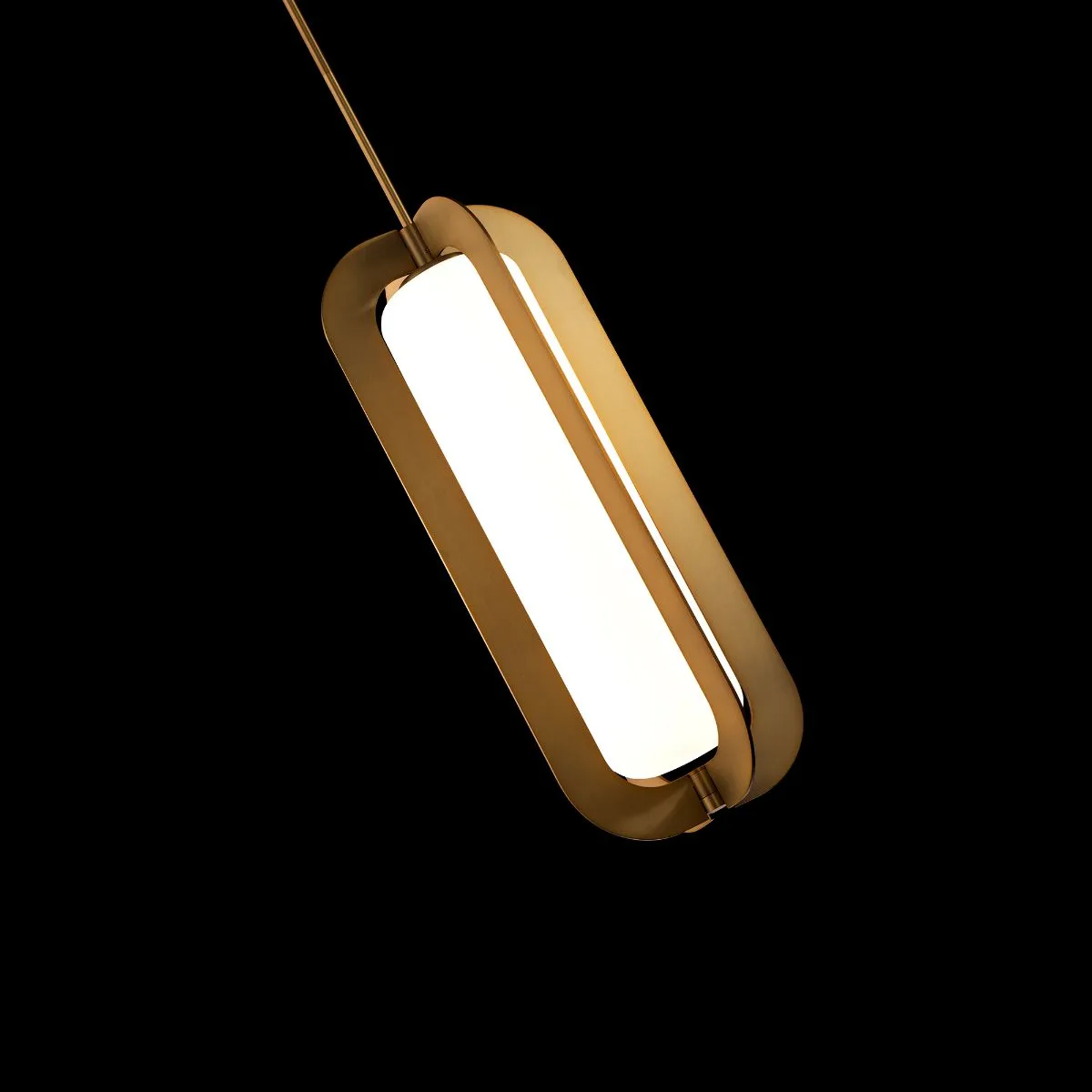 Echelon 22 in. LED Pendant Light 3000K Brass finish