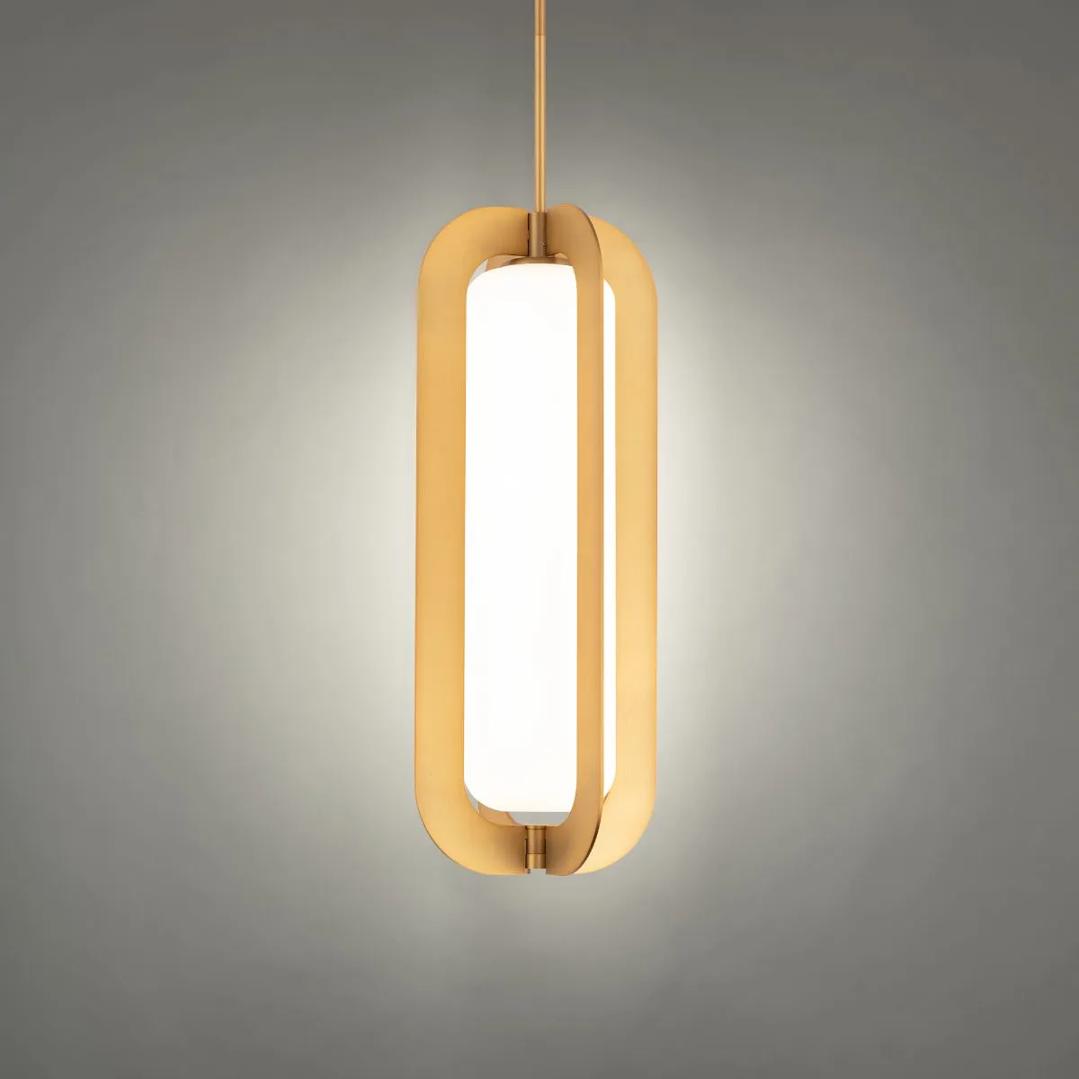 Echelon 22 in. LED Pendant Light 3000K Brass finish