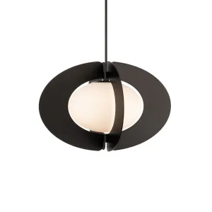 Echelon 24 in. LED Pendant Light Black finish