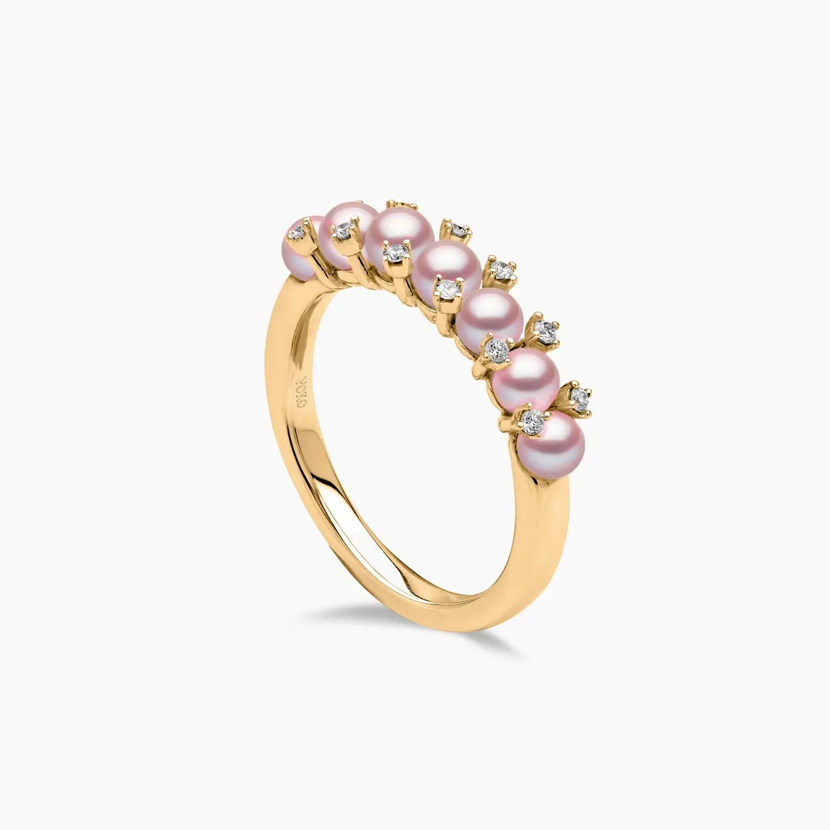 Eclipse 18K Gold Pearl and Diamond Starlit Ring