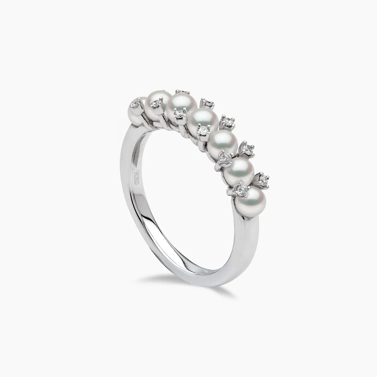 Eclipse 18K Gold Pearl and Diamond Starlit Ring