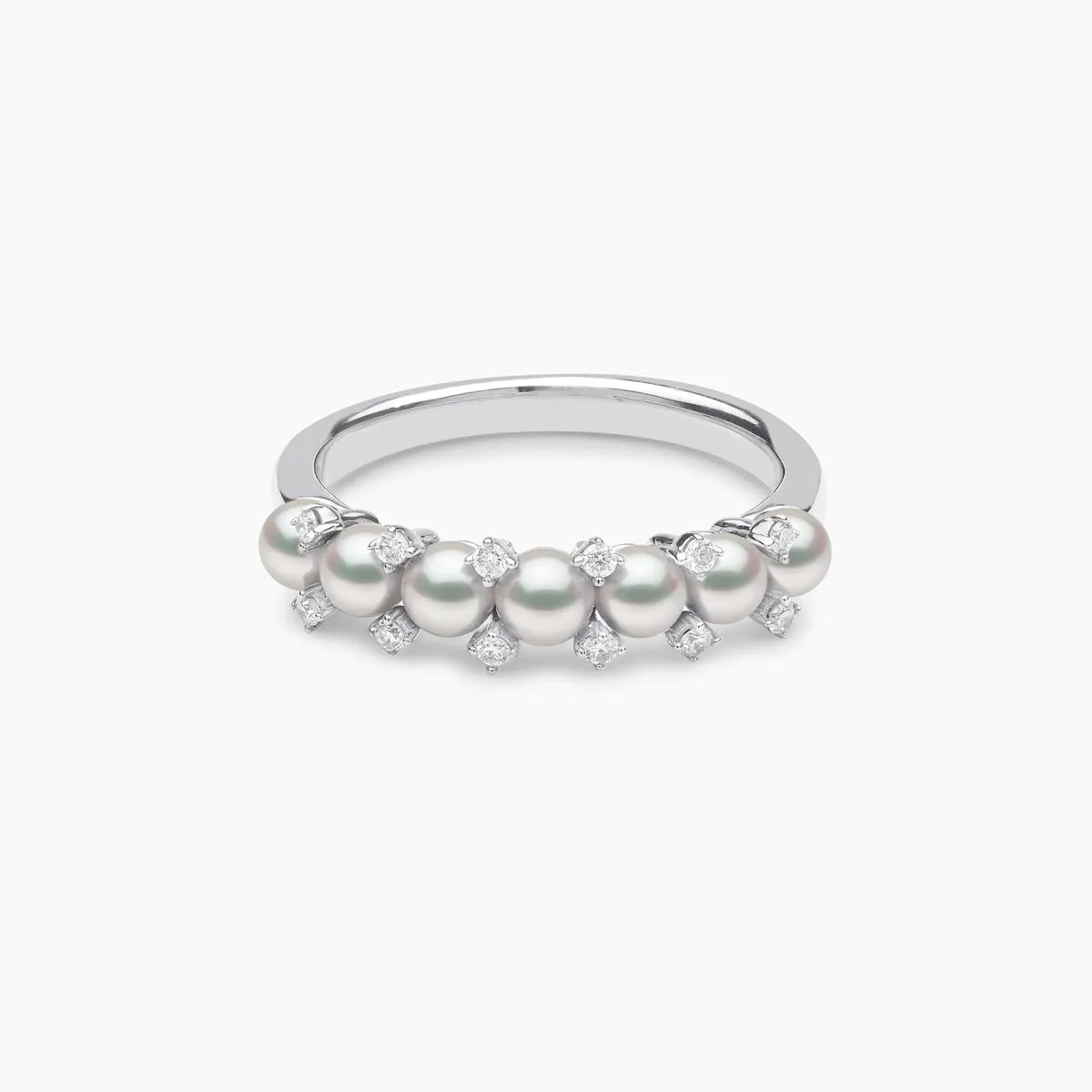 Eclipse 18K Gold Pearl and Diamond Starlit Ring