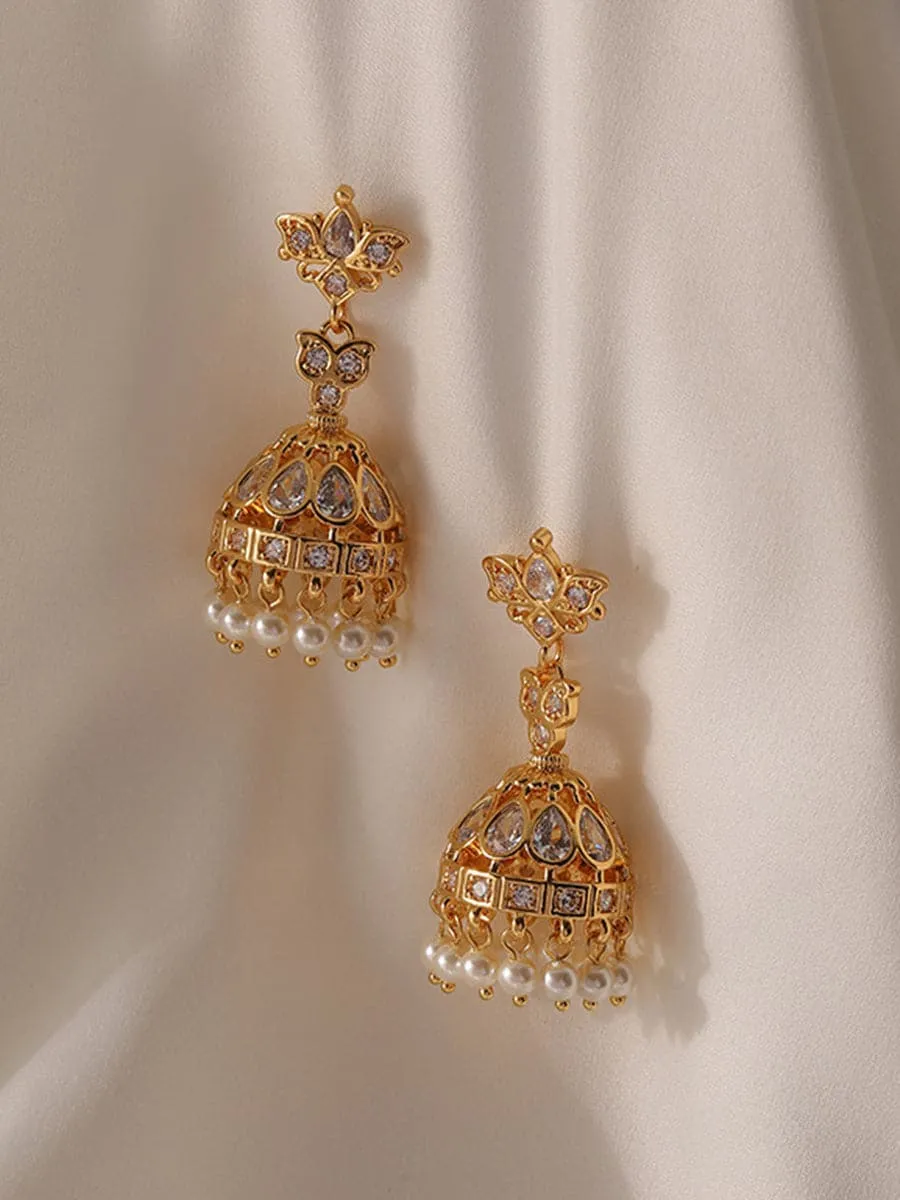 Elegant Vintage Wind Chime Zircon Earrings MSE00144