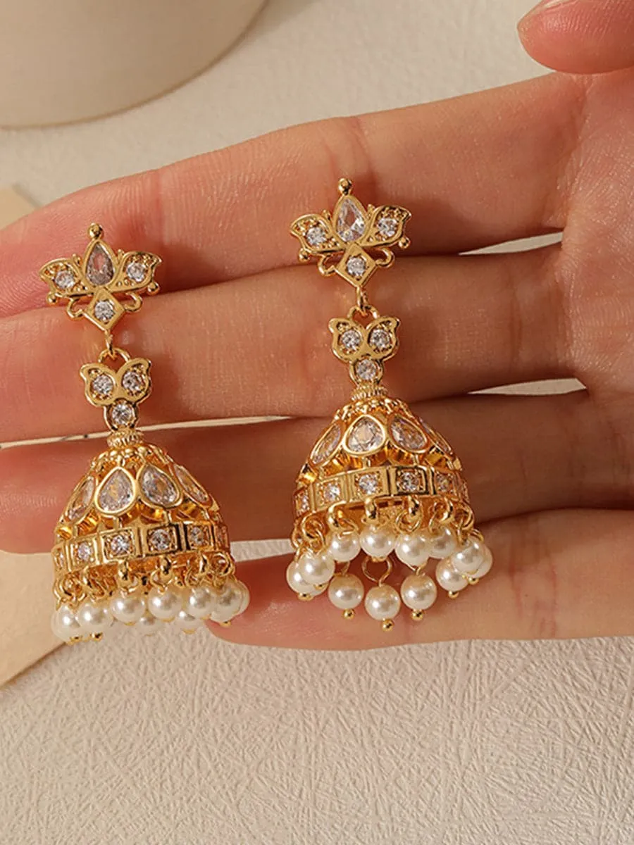 Elegant Vintage Wind Chime Zircon Earrings MSE00144