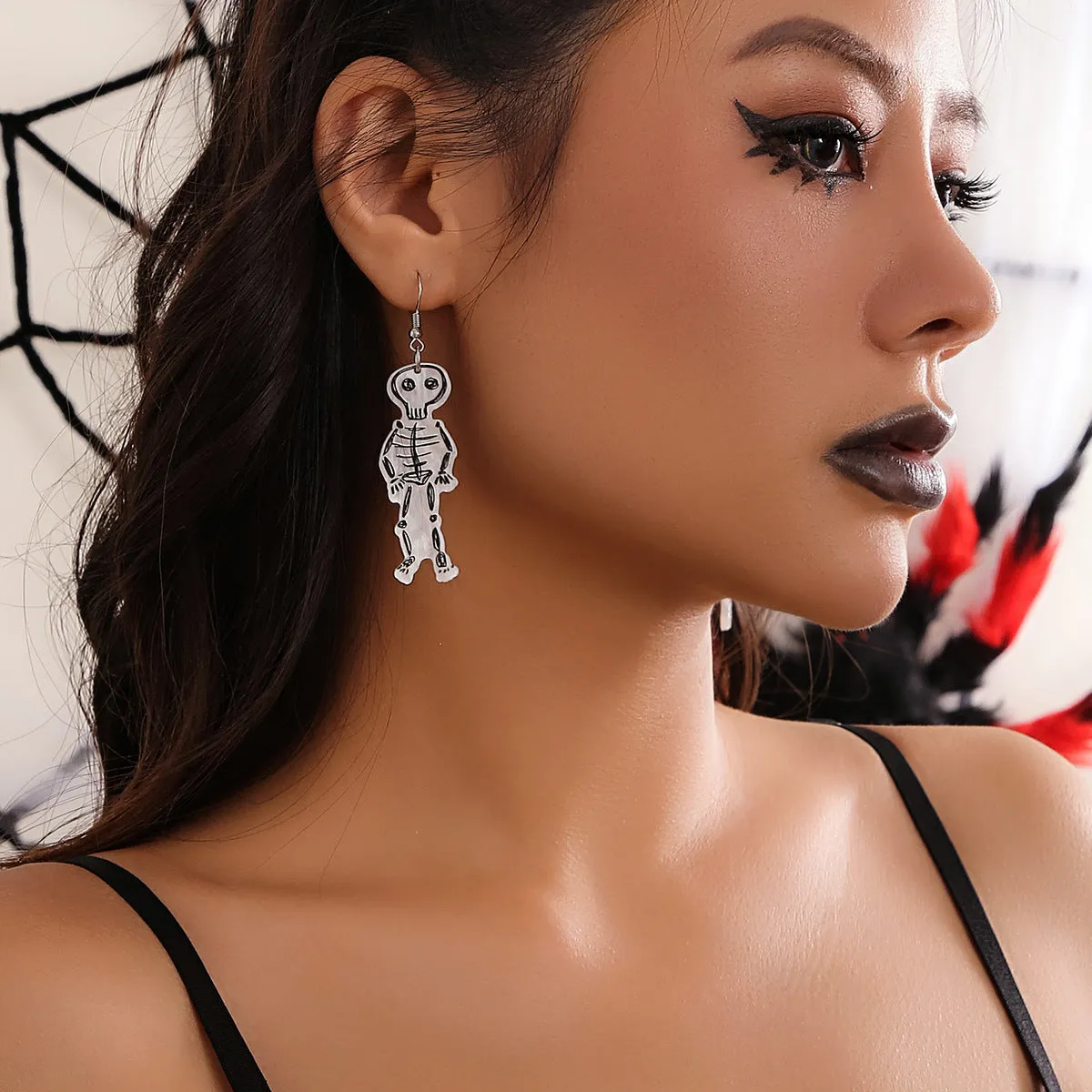 Enchanting Halloween Acrylic Earrings with Witchy Vibes