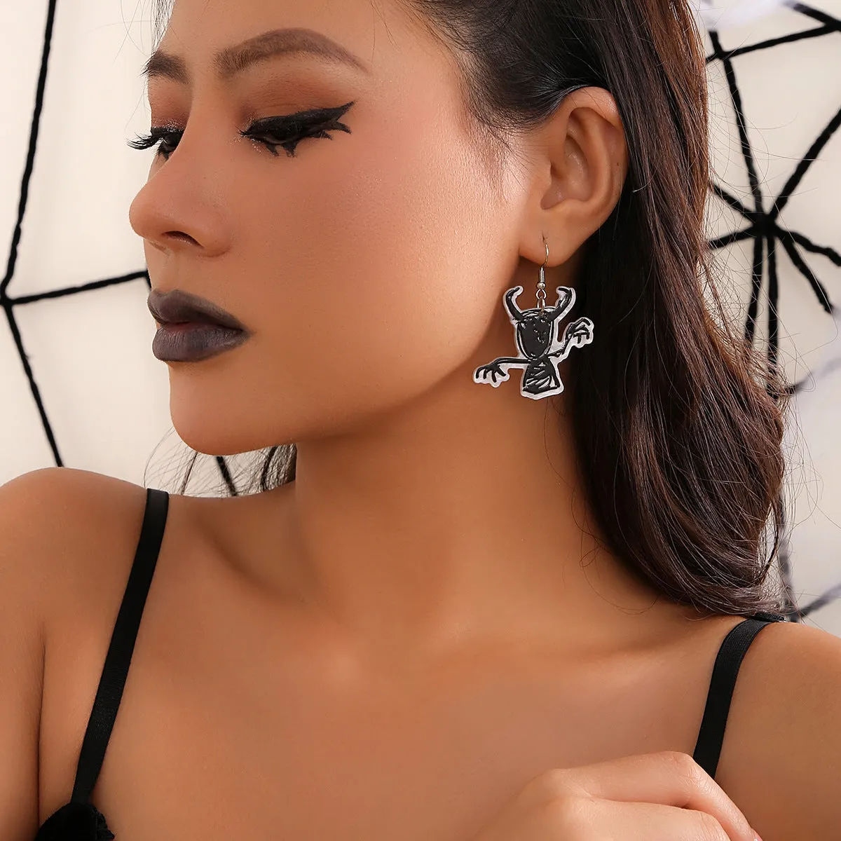 Enchanting Halloween Acrylic Earrings with Witchy Vibes