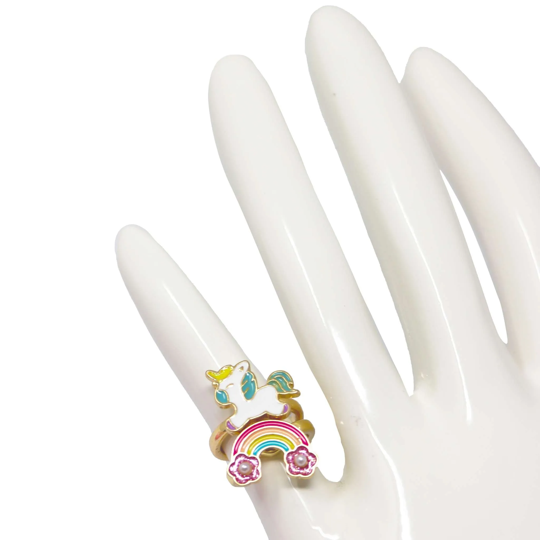 Fidget Rainbow Fantasy Sparkle Rings