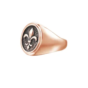 Fleur De Lis Ring - Solid Gold