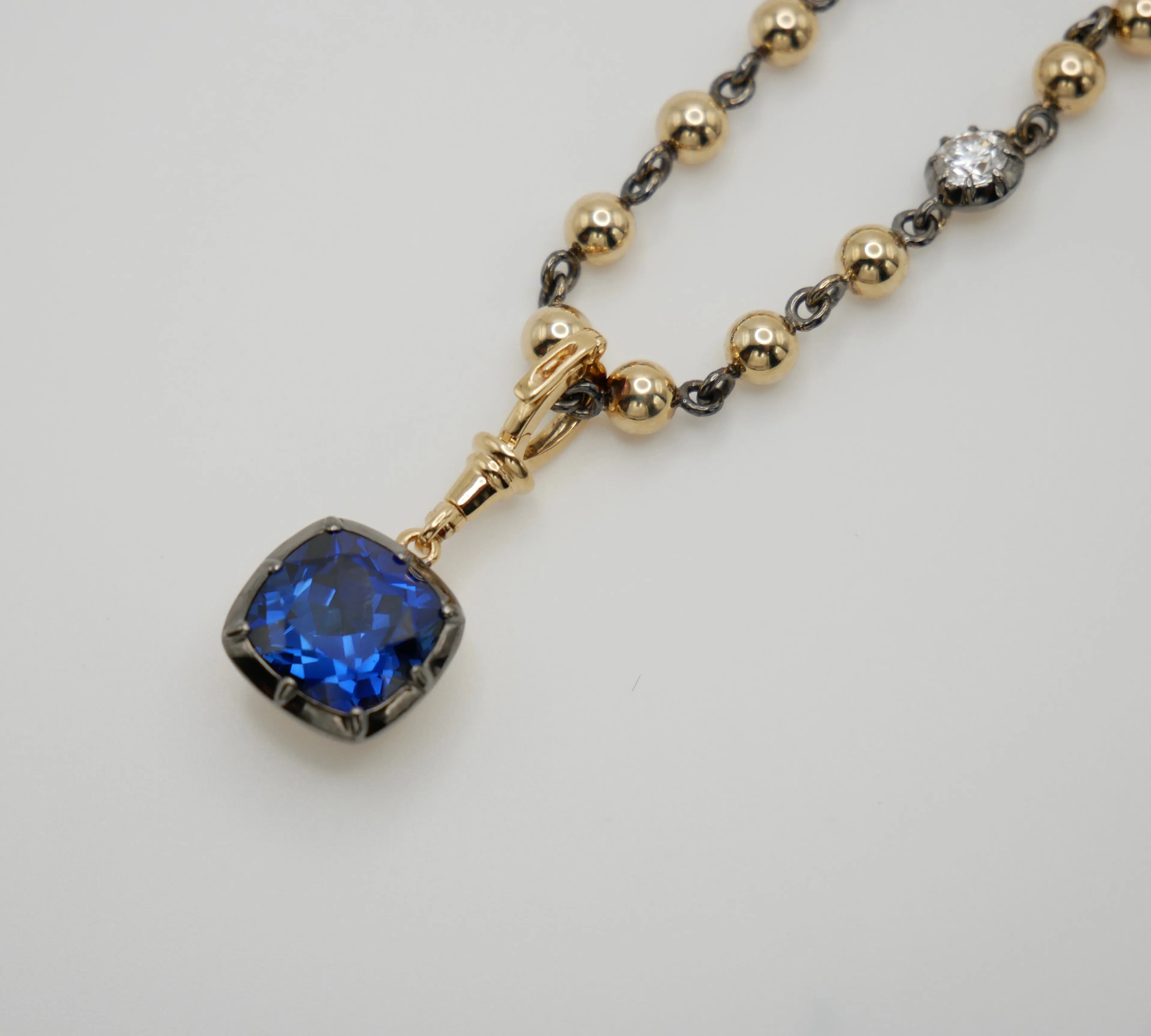 Georgian Victorian Ball Chain Pendant