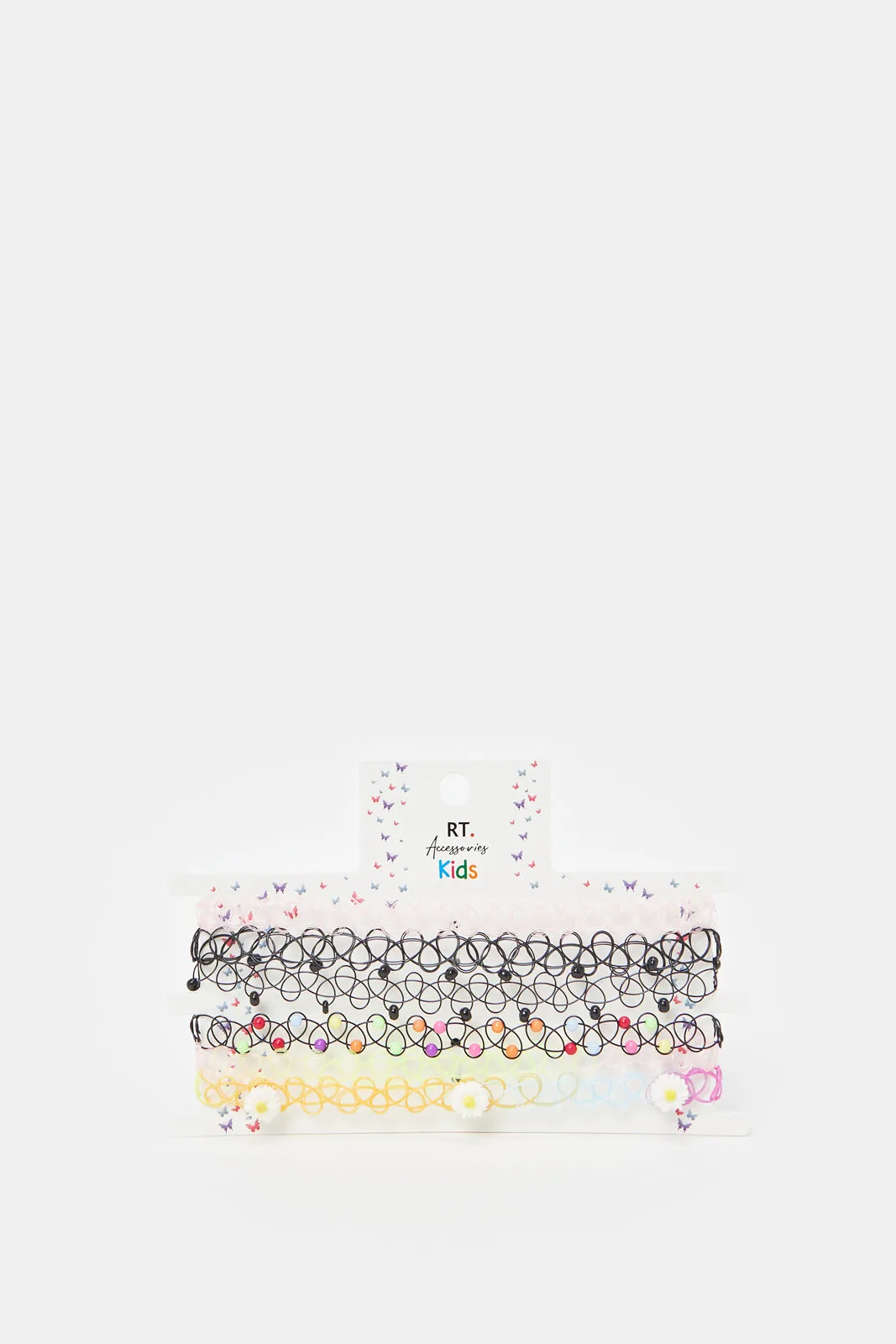 Girls Assorted Embellished Choker Set (Pack of 6)