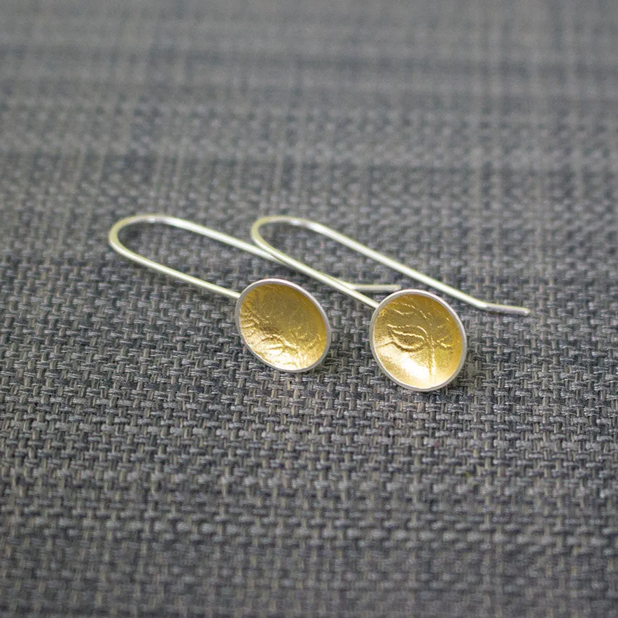 Golden Vines Cup Drop Earrings