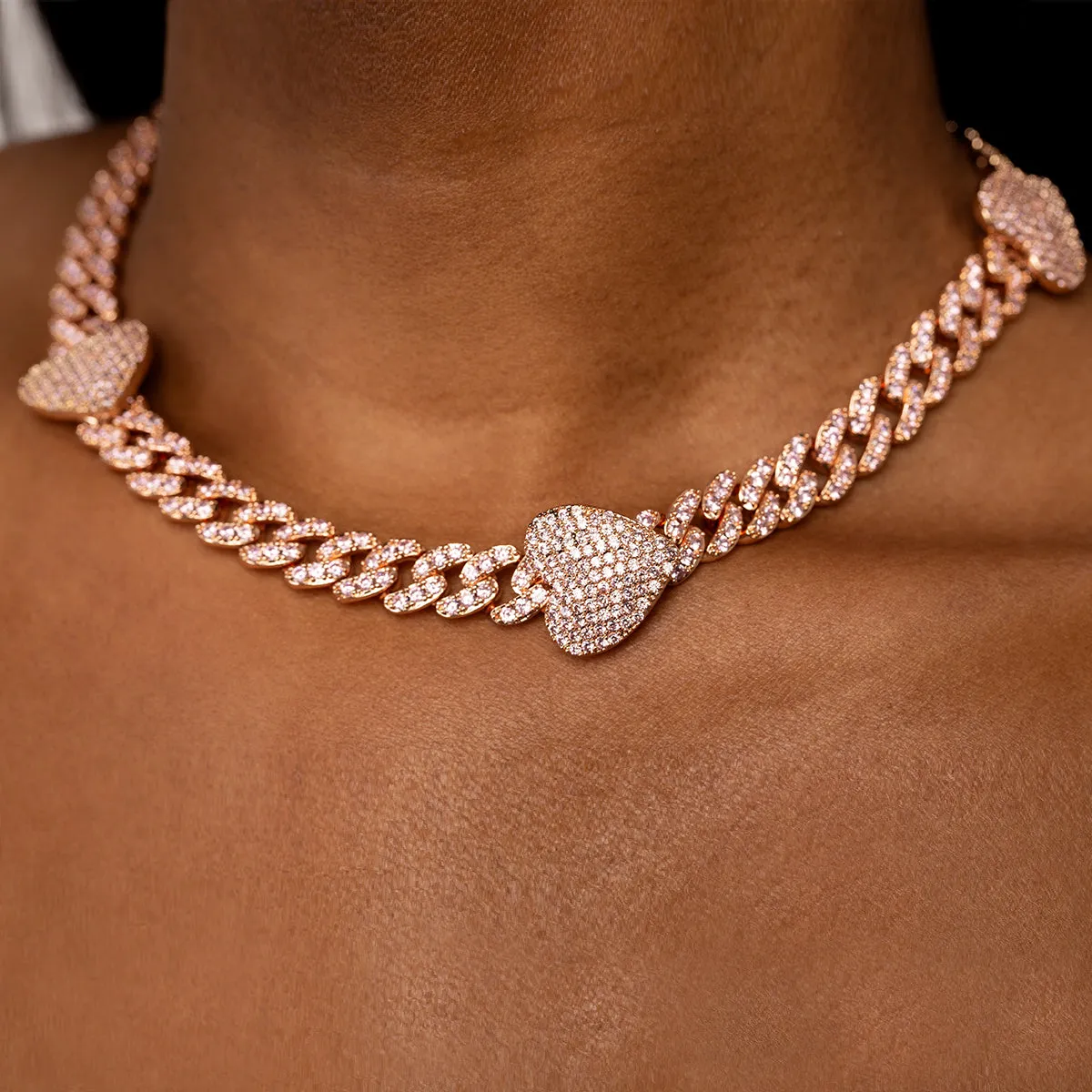 Grandeur Cuban Hearts Choker