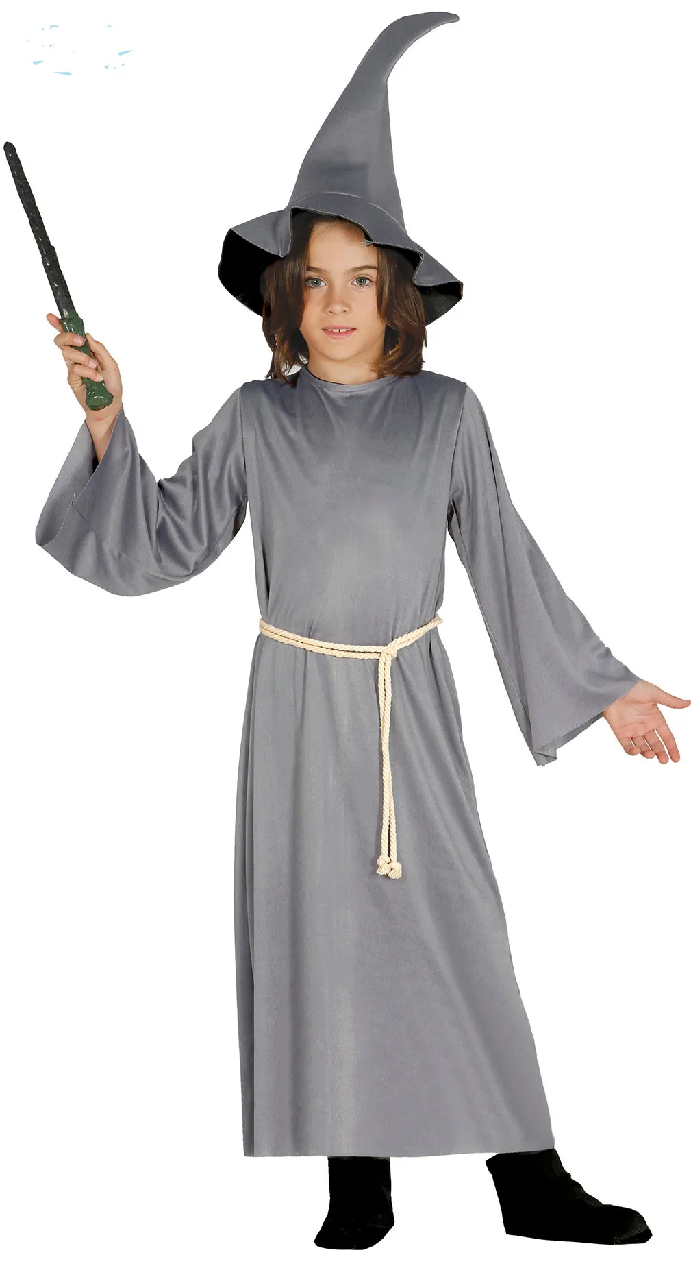 Grey Wizard Costume Boy