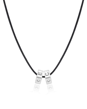 Hexagon Charm Necklace - 925 Sterling Silver