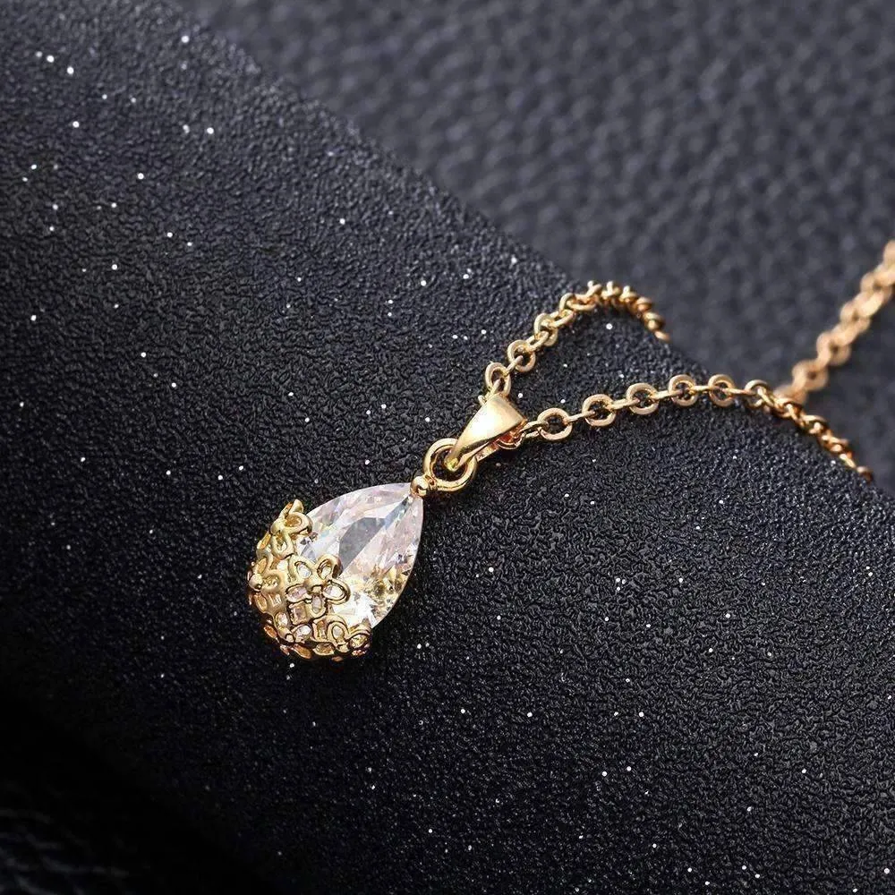 Infused Diamond Dust Necklace in Platinum or 18K Gold Plating