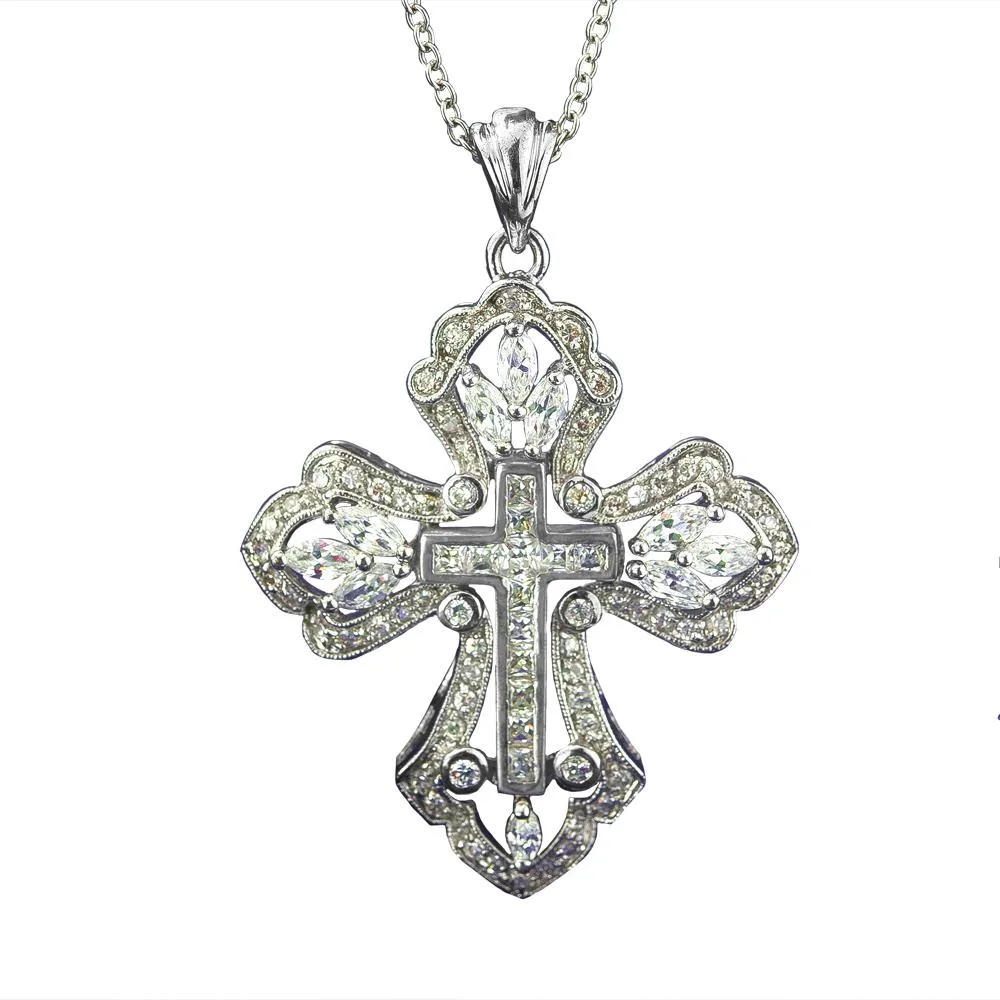 Isabella Rhodium Cross