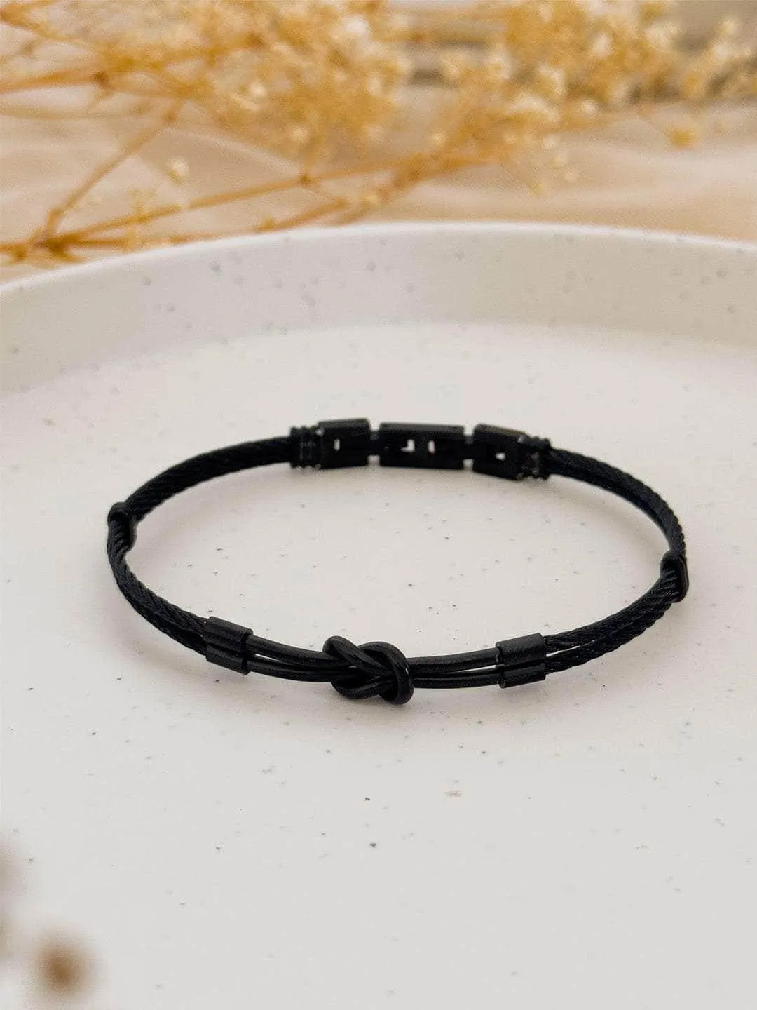 Leather Black Bracelet