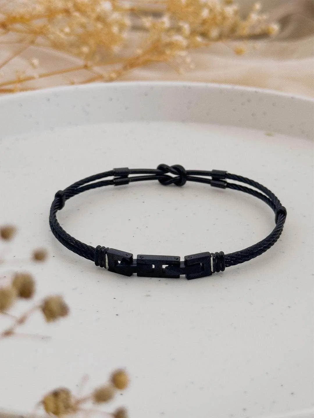 Leather Black Bracelet