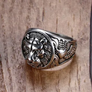 Lion Head Ring