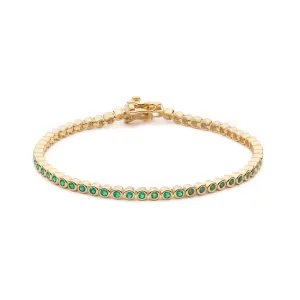 Match Point | Green Tennis Bracelet