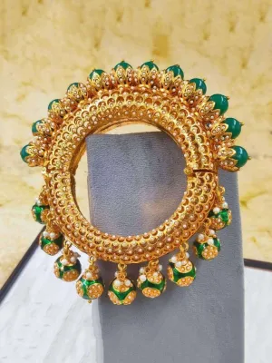 Meenakari Bangle Green