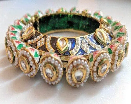 Meenakari Kundan Bangles