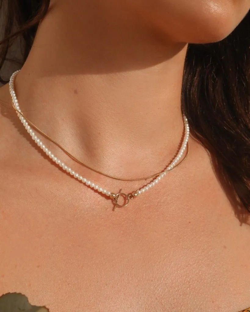 Mini Snake Necklace  - 14k Yellow Gold Fill