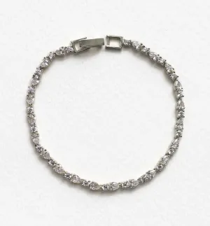 Mosaic Crystal Tennis Bracelet